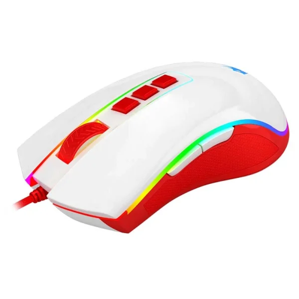 ماوس باسیم ردراگون مدل Redragon COBRA Red White M711C - Image 4
