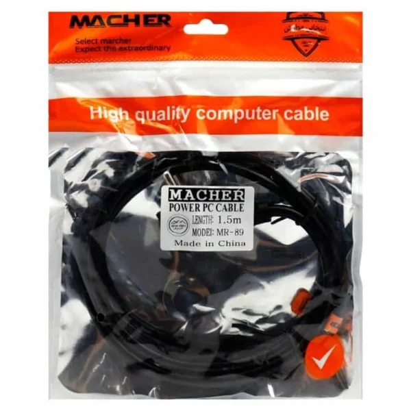 کابل پاور مدل MACHER MR-89 1.5 M - Image 2