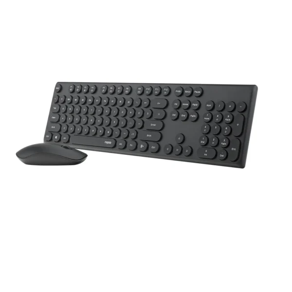 کیبورد و موس بی‌سیم  صورتی RAPPO X260 - Image 6