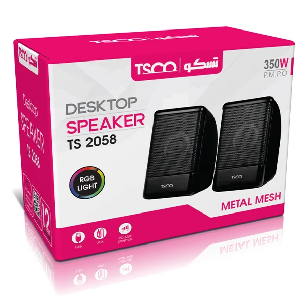 اسپیکر دسکتاپ TSCO TS‑2058 | نورپردازی RGB - Image 4