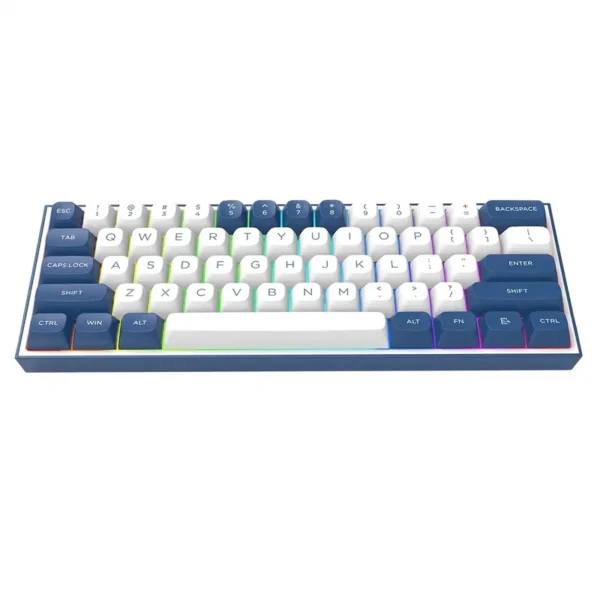 کیبورد گیمینگ بیسیم Redragon ALCOR K717 PRO سفید آبی | سه حالته RGB - Image 3