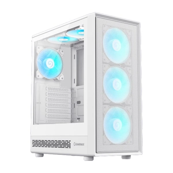 قاب کیس گیمینگ GameMax STORM 2 White | پنل شیشهای | Mid Tower