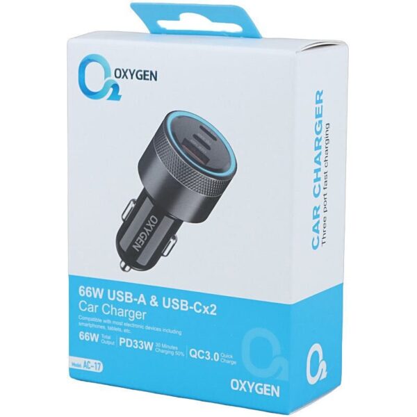 شارژر فندکی OXYGEN AC-17 - Image 3
