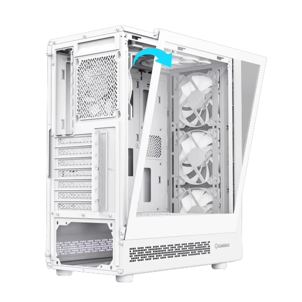 قاب کیس گیمینگ GameMax STORM 2 White | پنل شیشهای | Mid Tower - Image 5